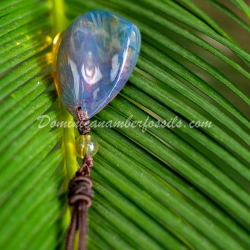 Tribal Blue Amber Pendant 10