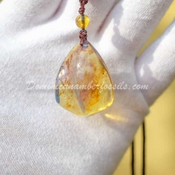 Tribal Blue Amber Pendant 5