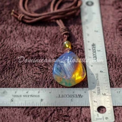 Tribal Blue Amber Pendant 6