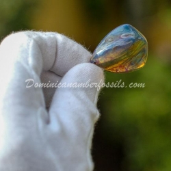 Tribal Blue Amber Pendant 8