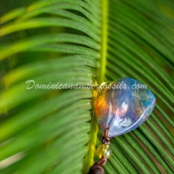 Tribal Blue Amber Pendant 9