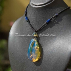 Vivid Blue Pinkish Pendant 10