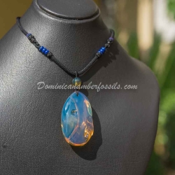 Vivid Blue Pinkish Pendant 7