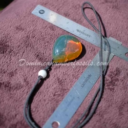 Vivid Green Amber Pendant 10